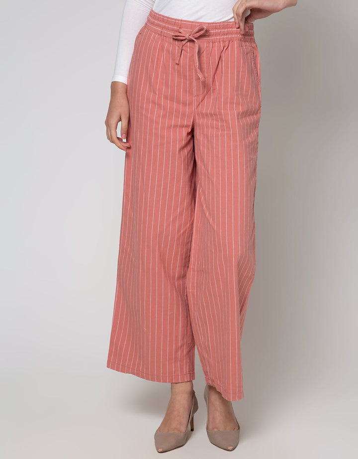 Triset Casual Stripes Trouser Women's Long Pants