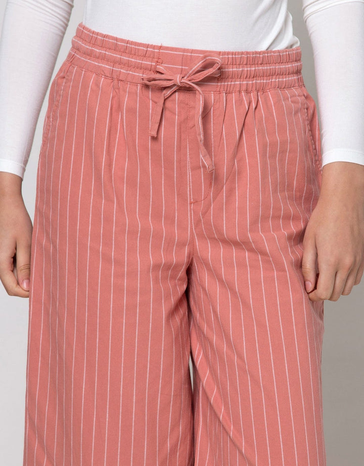 Triset Casual Stripes Trouser Women's Long Pants