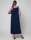 Triset Check Mini Dress Panjang Wanita