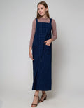 Triset Check Mini Dress Panjang Wanita