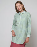 Triset Blouse Small Check Wanita