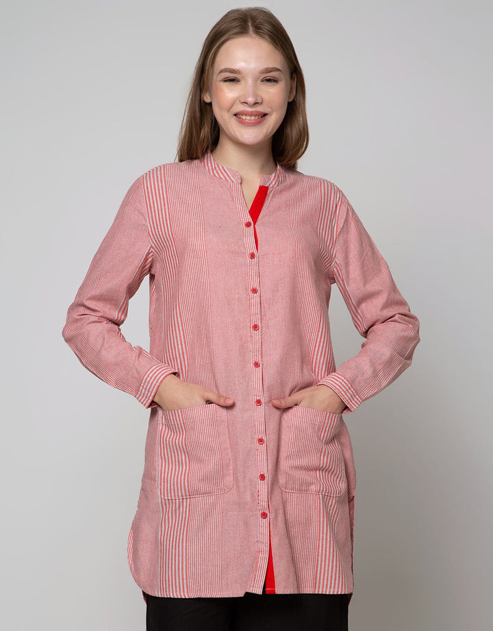 Triset Casual Stripe Blouse Wanita