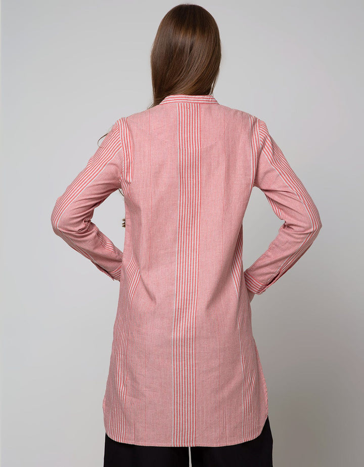 Triset Casual Stripe Blouse Wanita