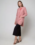 Triset Casual Stripe Blouse Wanita