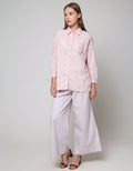 Triset Casual Stripe Pocket Blouse