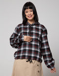 Lois Girl Cheked Blouse Hoodie