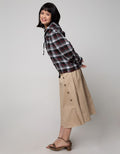 Lois Girl Cheked Blouse Hoodie