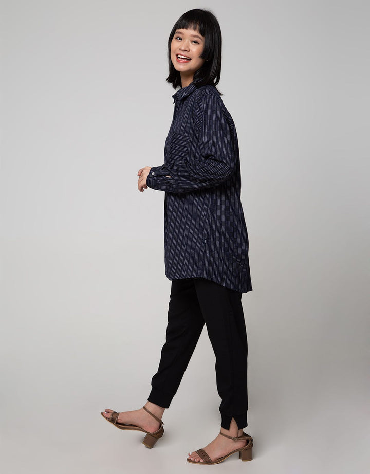 Lois Girl Shirt Multi Stripe Motif