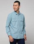 Lois Long Sleeve Shirt Small Plaid Motif