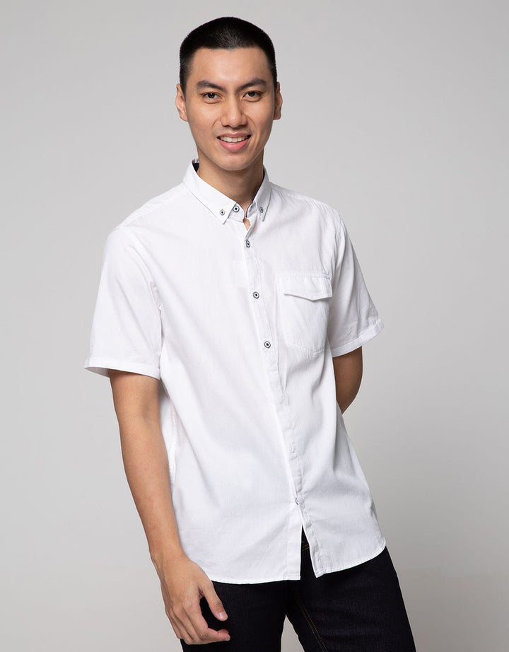 Lois Short Sleeve Shirt Plain Look