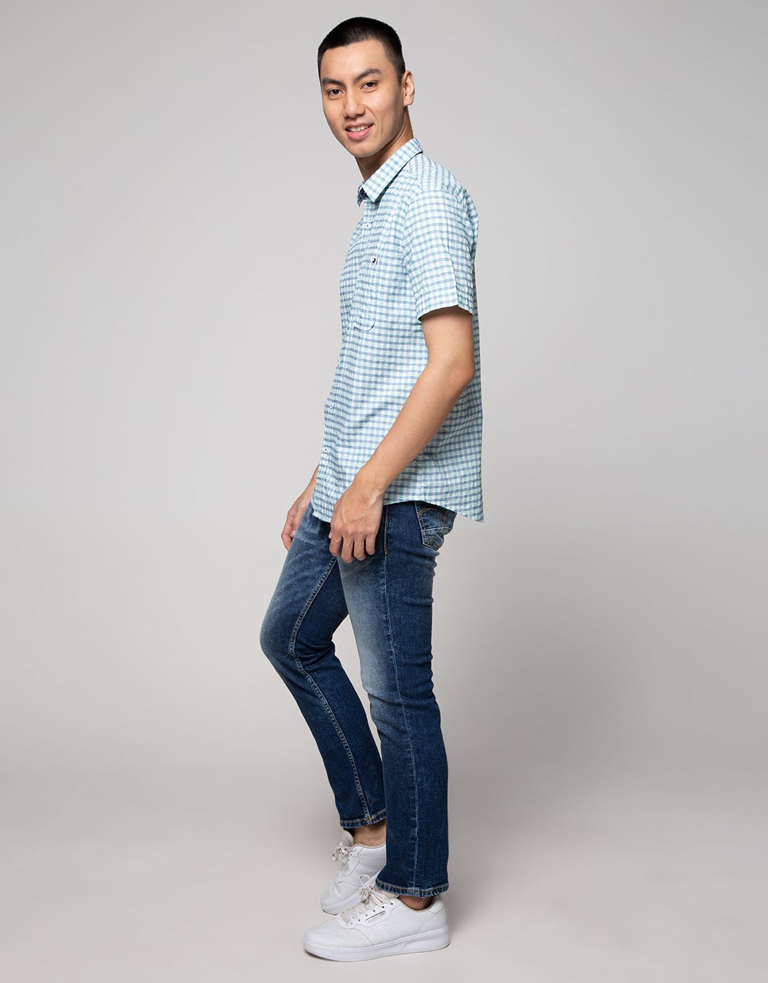 Lois Short Sleeve Shirt Small Plaid