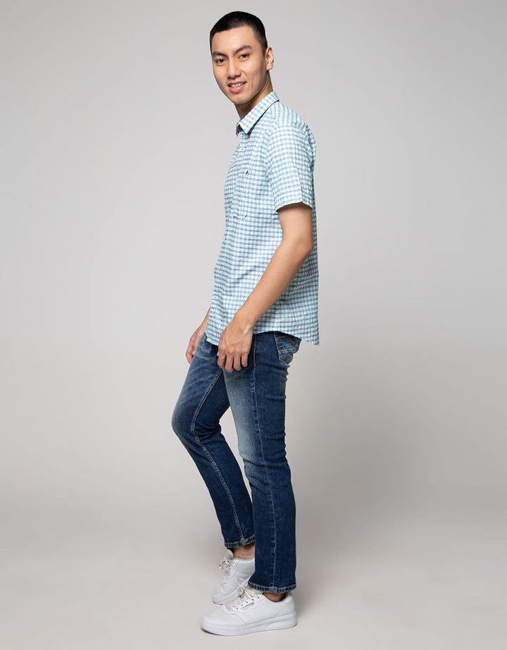 Lois Short Sleeve Shirt Small Plaid