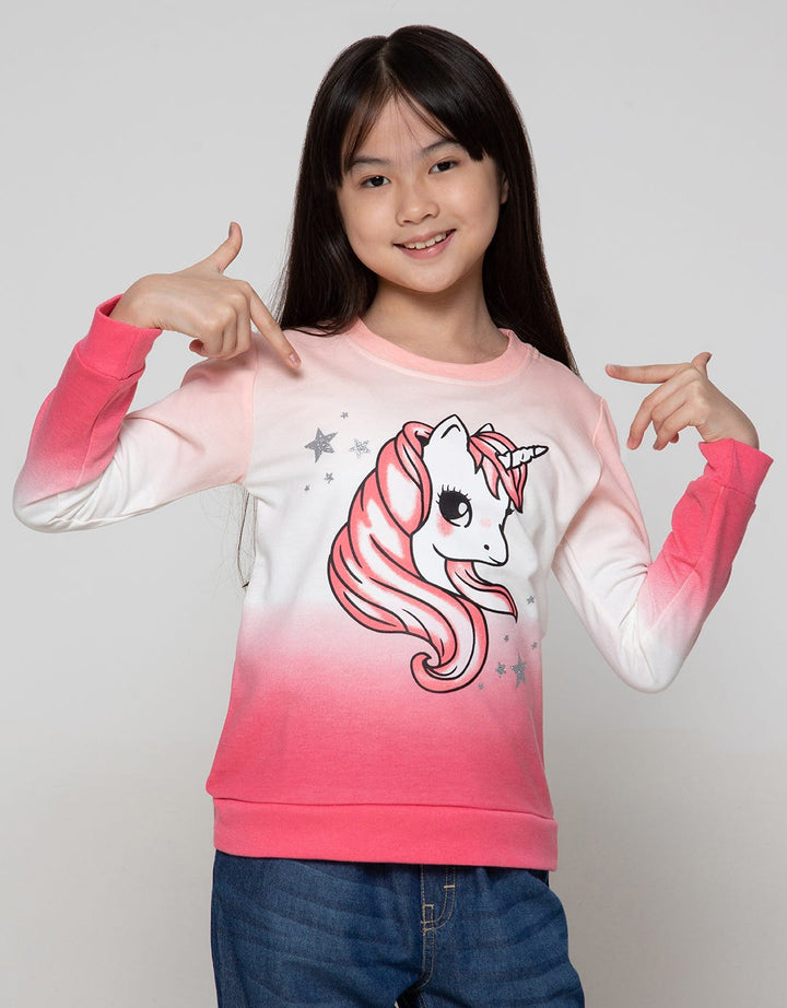 Aero Sweatshirt Unicorn Sorbet Ombre