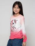 Aero Sweatshirt Unicorn Sorbet Ombre