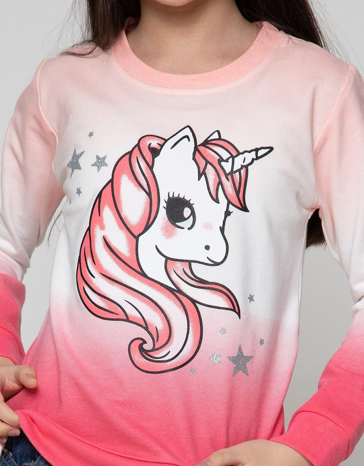 Aero Sweatshirt Unicorn Sorbet Ombre
