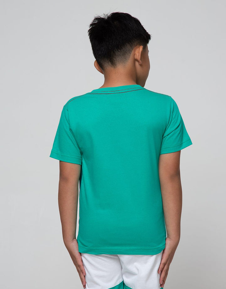Little M Short Sleeve T-Shirt Ombre Croco Blah Blah Blah