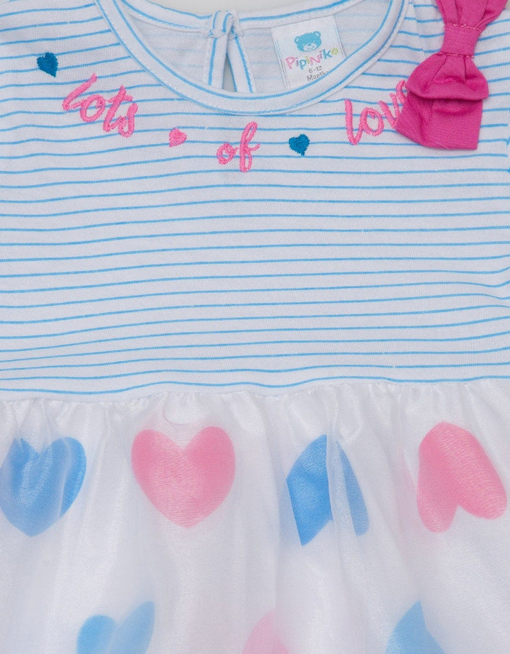 Pipiniko Short Sleeve Midi Dress Sleeve Stripe Lots Of Love