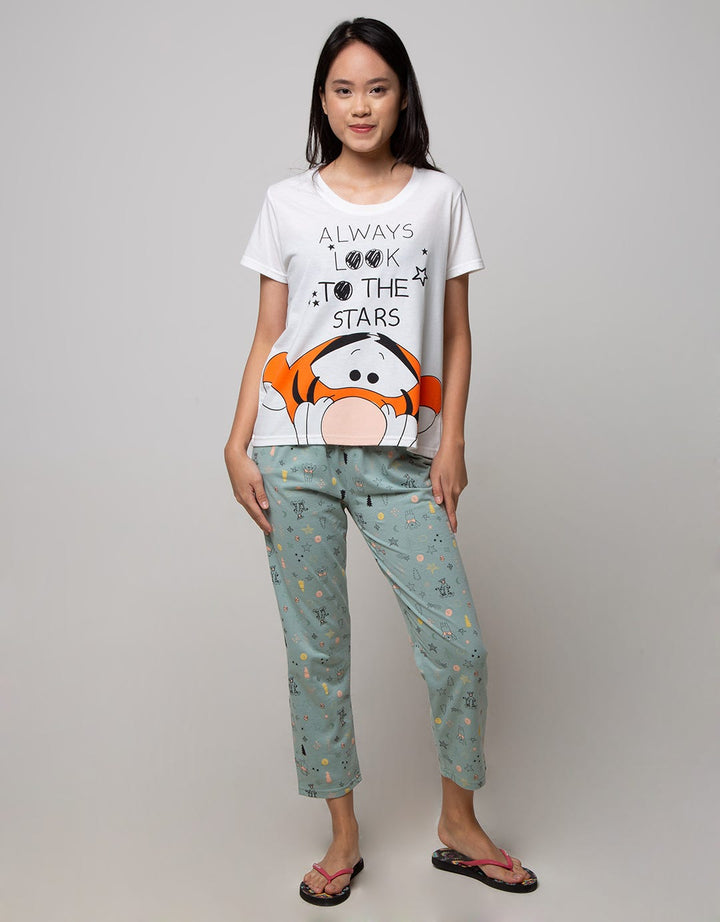 Disney Short Sleeve Pyjama Pants Bouncing Tiger