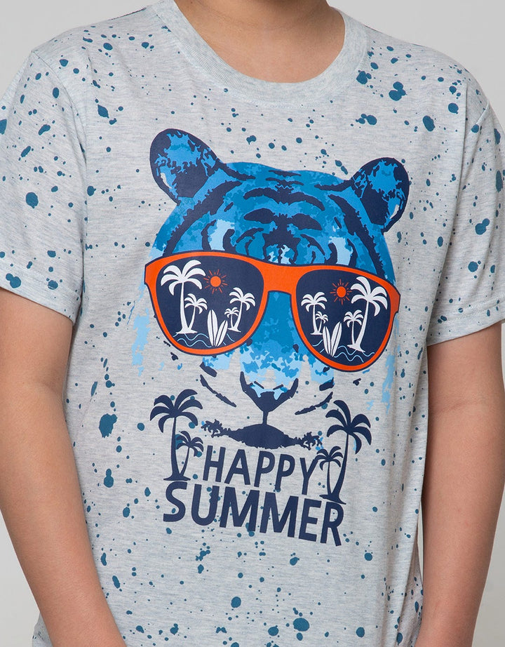 Aero Short Sleeve T-Shirt Fullprint Summer Tiger