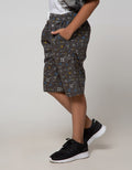Nevada Short Woven  Ki Crop Math Kicwv008:Charcoal:9-10:Print:Short Pants