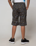 Nevada Short Woven  Ki Crop Math Kicwv008:Charcoal:9-10:Print:Short Pants