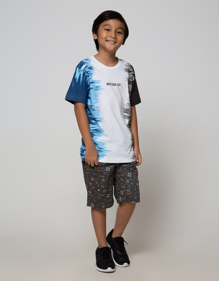 Nevada Short Woven  Ki Crop Math Kicwv008:Charcoal:9-10:Print:Short Pants