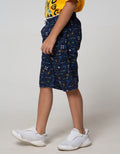 Nevada Short Woven  Ki Crop Math Kicwv008:Charcoal:9-10:Print:Short Pants