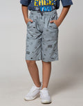 Nevada Short Woven  Ki Crop Game Player Kicwv009:Frost Grey:9-10:Print:Short Pants