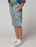 Nevada Short Woven  Ki Crop Game Player Kicwv009:Frost Grey:9-10:Print:Short Pants