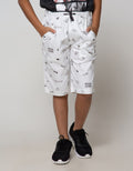 Nevada Short Woven  Ki Crop Game Player Kicwv009:Frost Grey:9-10:Print:Short Pants