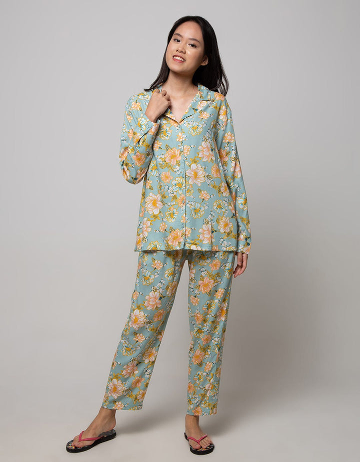St. Yves Long Sleeve Pyjama Pants Lotus Friend