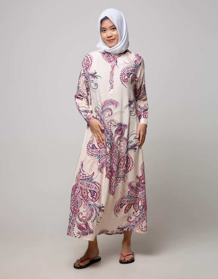 St. Yves Long Sleeve Maxi Dress Lily Paisley
