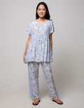 St. Yves Short Sleeve Pajama Pants White Rose