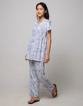 St. Yves Short Sleeve Pajama Pants White Rose
