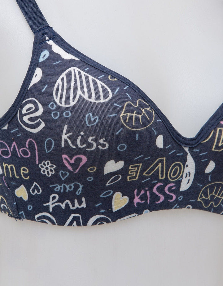 Nevada Non Push Up Regular Bra Love KiShort Sleeve
