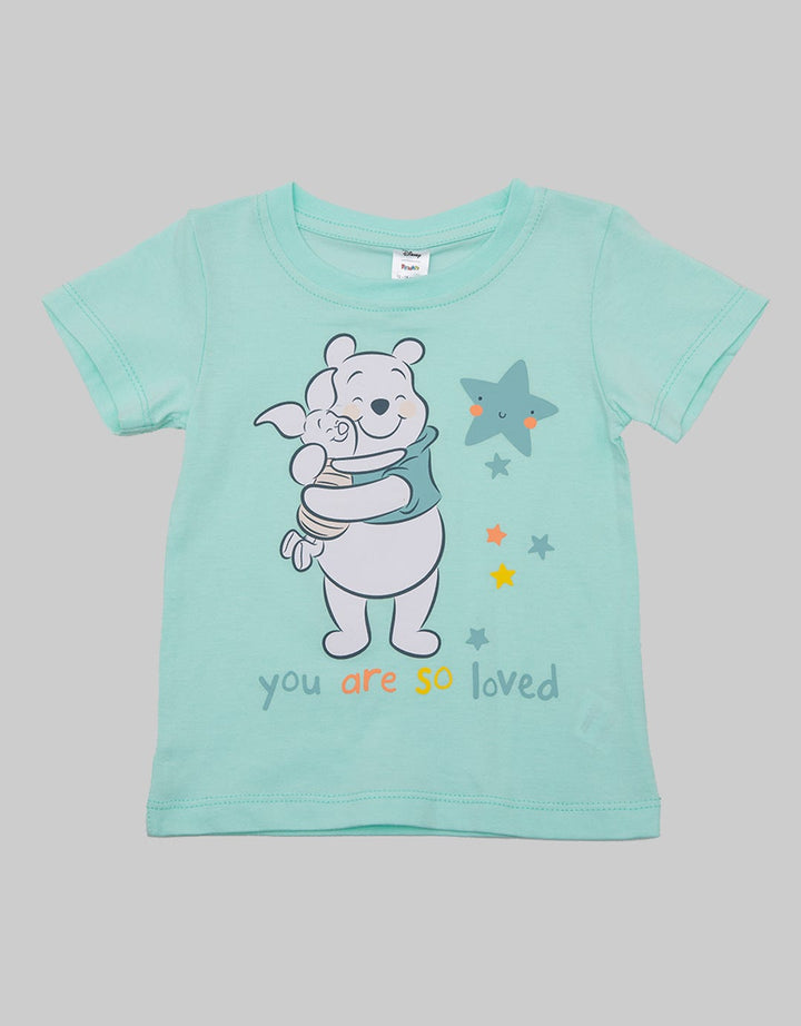 Disney Short Sleeve T-Shirt Kvdb Pooh So Loved