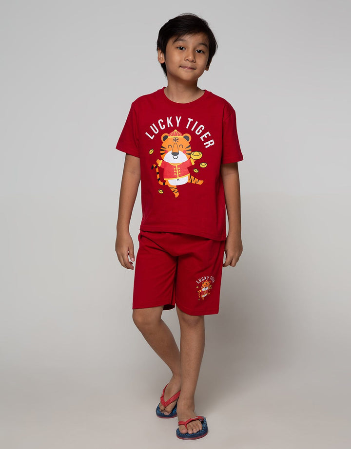 Little M Top Bottom Set Cny Reg Lucky Tiger