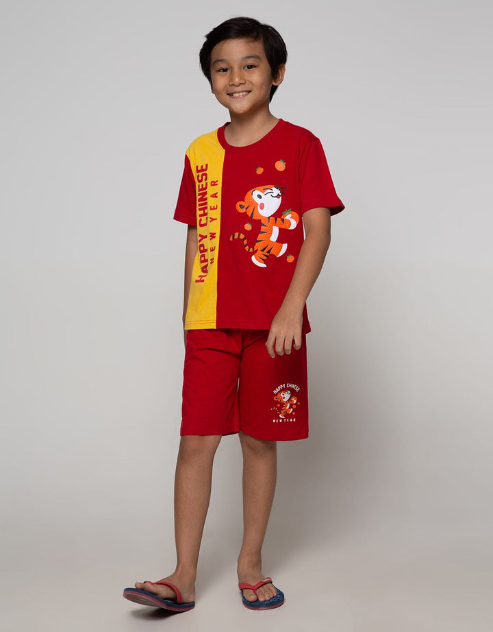 Little M Top Bottom Set Cny Cut N Sewn Happy Tiger