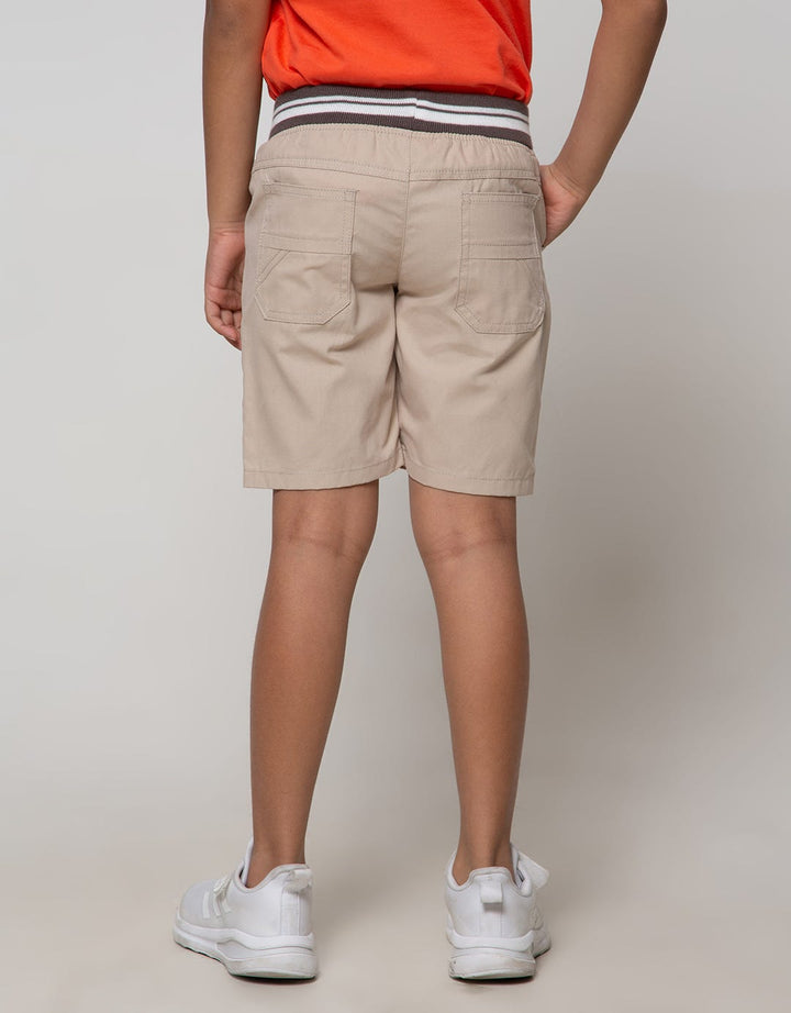 Little M Short Pants Woven Rib Dino Crane