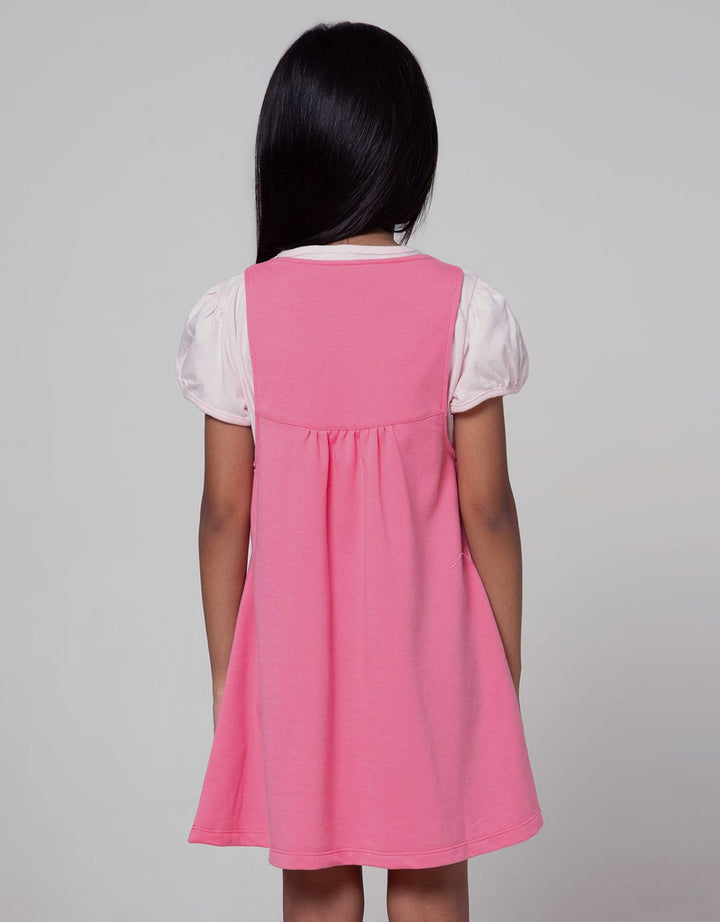 Little M Short Sleeve Mini Dress Bunny Gantung Wortel (Inner )
