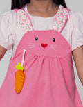 Little M Short Sleeve Mini Dress Bunny Gantung Wortel (Inner )