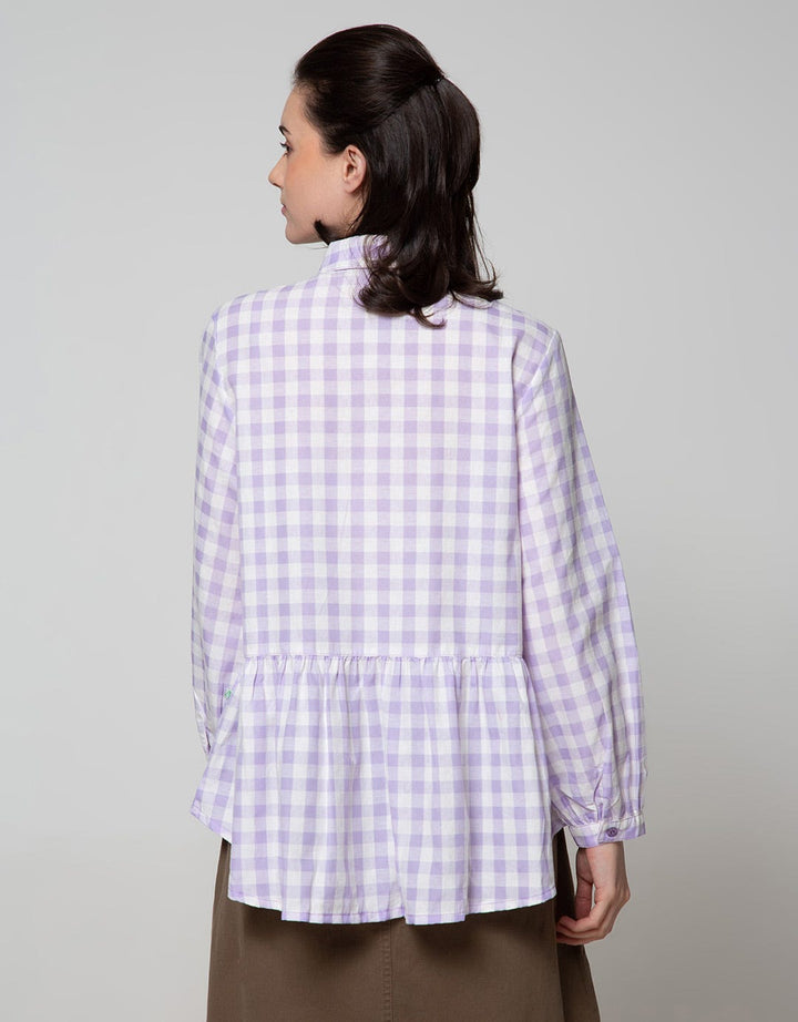 Exit Signature Gingham Blouse
