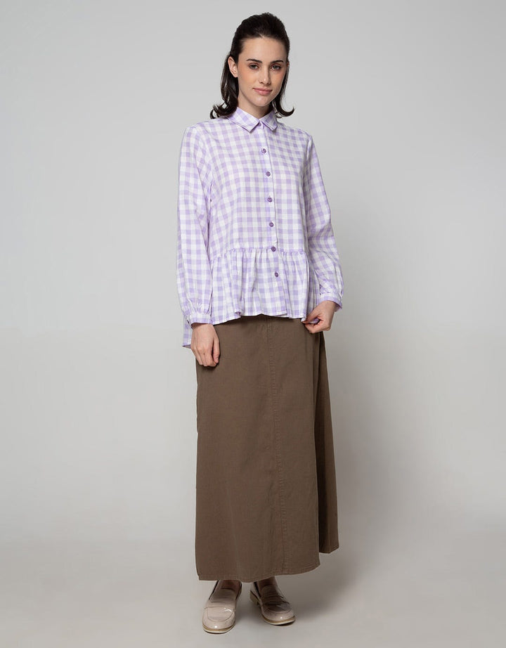Exit Signature Gingham Blouse