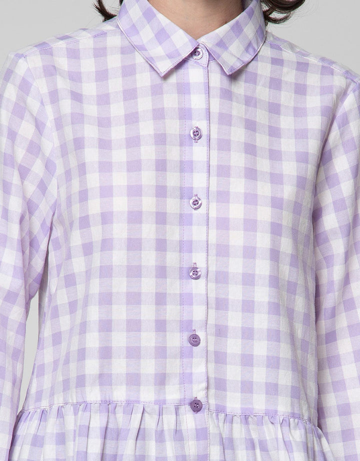 Exit Signature Gingham Blouse