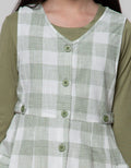 Exit Girls Checked Overall T-Shirt