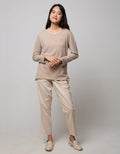 Connexion Long Sleeve T-Shirt Stripe Vertical Spandex