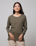 Connexion Long Sleeve T-Shirt Stripe Vertical Spandex