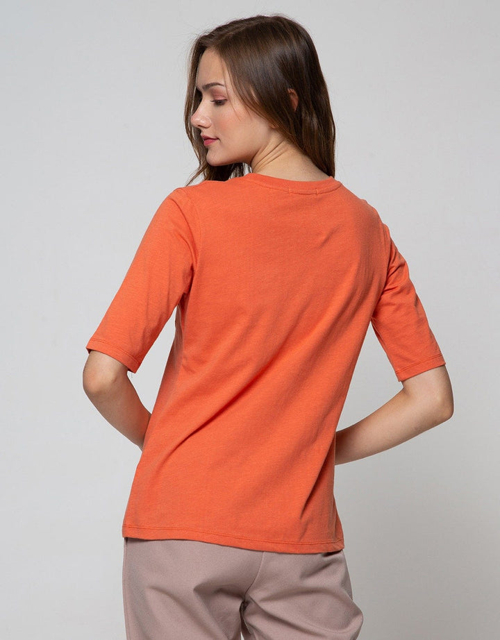 Connexion 3/4 T-Shirt Slub Pocket Floral