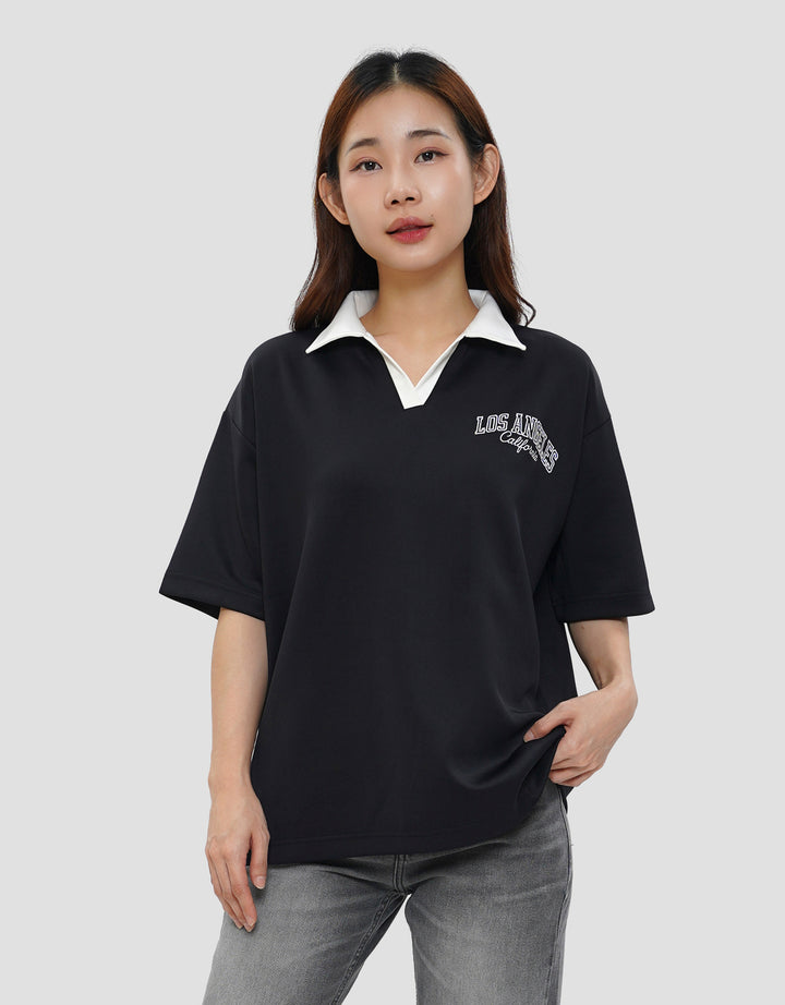 NEVADA MANHATTAN KAOS POLO OVERSIZE WANITA