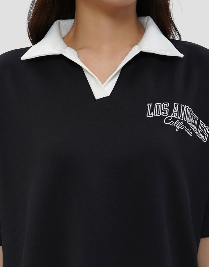 NEVADA MANHATTAN KAOS POLO OVERSIZE WANITA